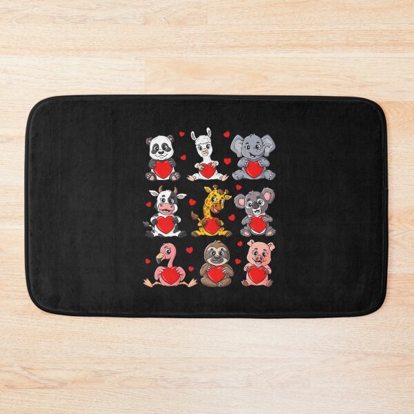 Artikelvorschau, Cute Valentines Day Animals Holding Hearts Boys Girls Kids T-Shirt entworfen und verkauft von Knight-Saverin.