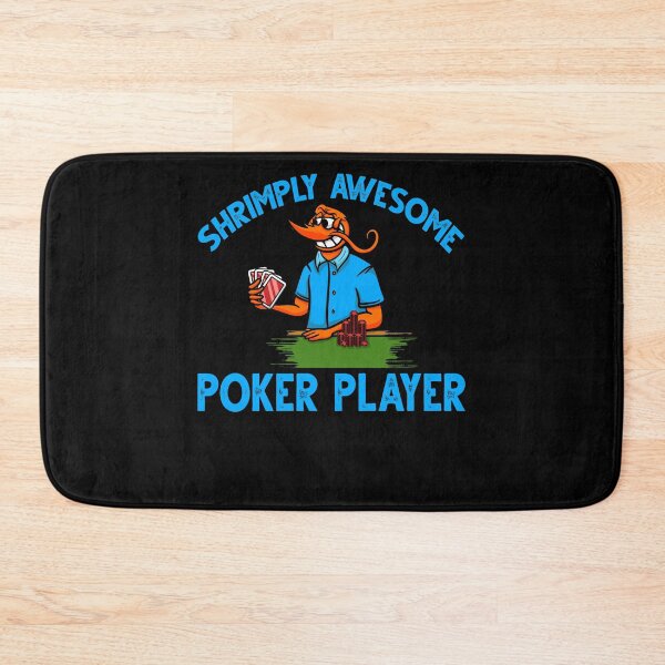 Item preview, Funny Shrimp/Prawn Pun. Shrimply Awesome Poker Player designed and sold by Gold Wings Tees.