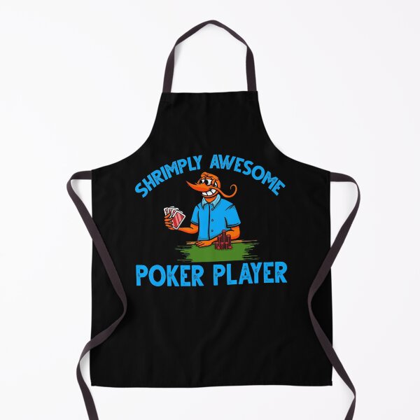 Item preview, Funny Shrimp/Prawn Pun. Shrimply Awesome Poker Player designed and sold by Gold Wings Tees.