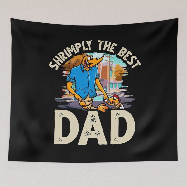 Item preview, Funny Shrimp/Prawn Pun. Shrimply the Best Dad designed and sold by Gold Wings Tees.