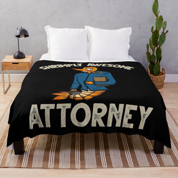 Item preview, Funny Shrimp/Prawn Pun. Shrimply Awesome Attorney designed and sold by Gold Wings Tees.