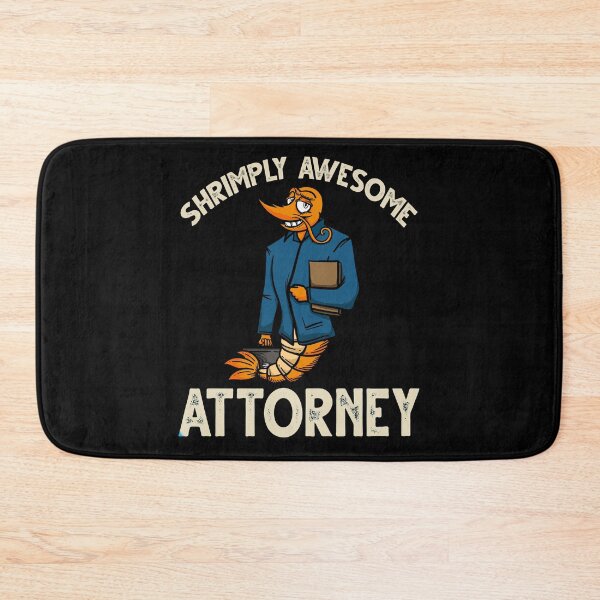 Item preview, Funny Shrimp/Prawn Pun. Shrimply Awesome Attorney designed and sold by Gold Wings Tees.