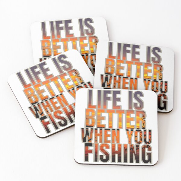 Item preview, LIFE IS BETTER WHEN YOU FISHING designed and sold by KiziuMiziu ⭐⭐⭐⭐⭐.