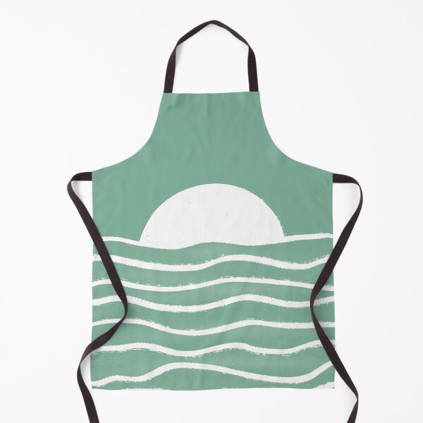 Item preview, Copy of Moon setting on waves - dark turquoise designed and sold by PrettywithColor.