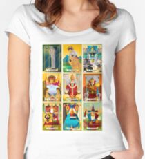 tarot major arcana cards Women's Fitted Scoop T-Shirt