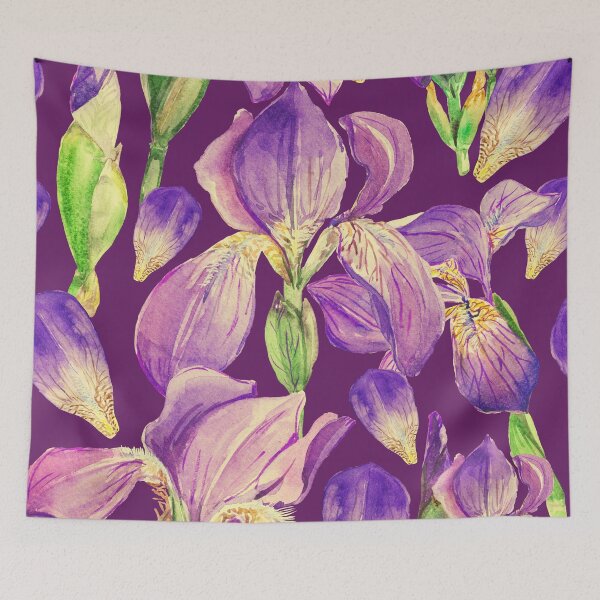 Item preview, purple Iris   designed and sold by Floralsharry.