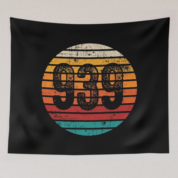 Item preview, Distressed Vintage Sunset 939 Area Code designed and sold by Gold Wings Tees.
