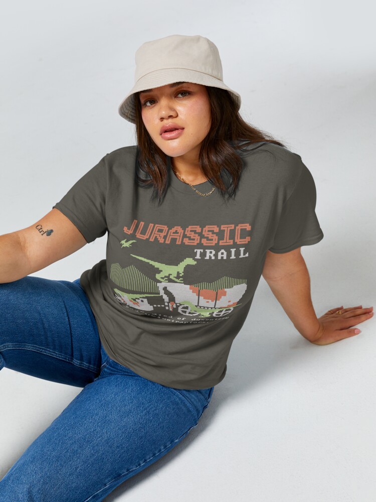 Disover Jurassic Trail: You Have Died of Dysentery and Velociraptors Classic T-Shirt