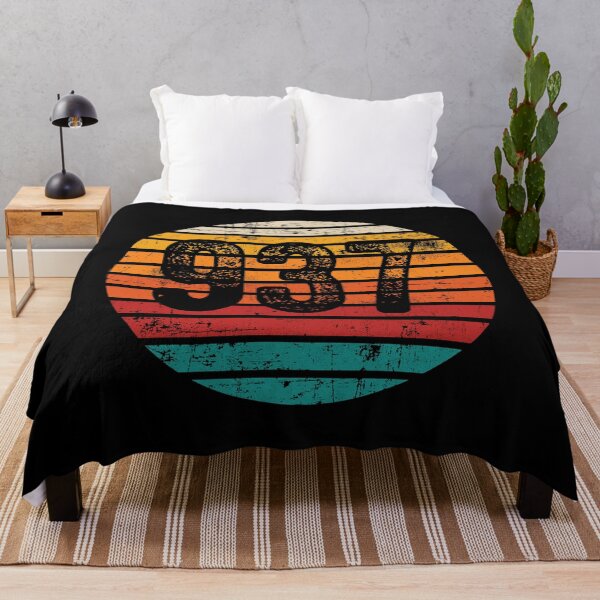 Item preview, Distressed Vintage Sunset 937 Area Code designed and sold by Gold Wings Tees.