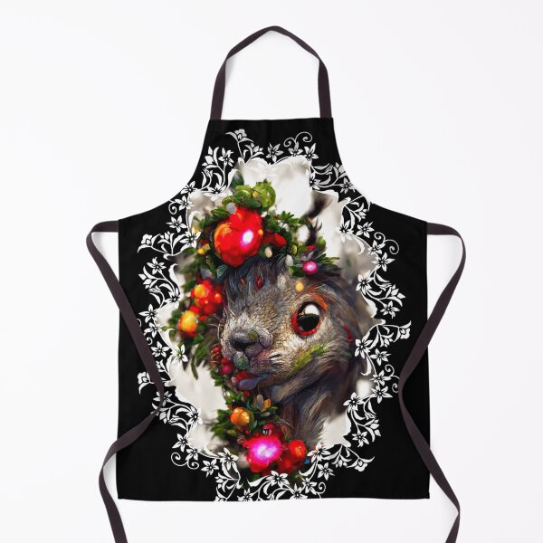 Item preview, Squirrel Face Mistletoe Decorative  designed and sold by zheworkstudio.