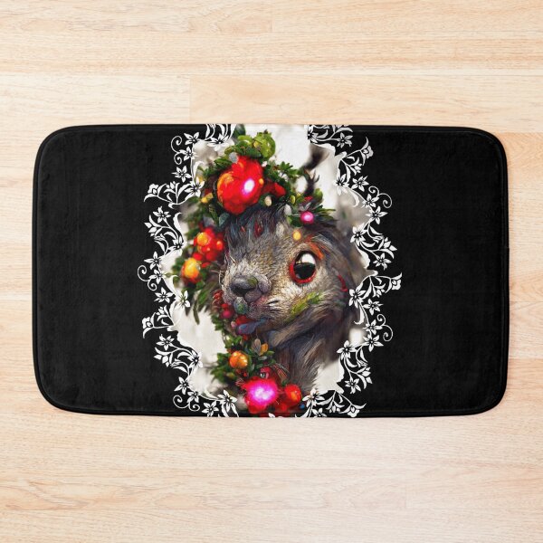 Item preview, Squirrel Face Mistletoe Decorative  designed and sold by zheworkstudio.