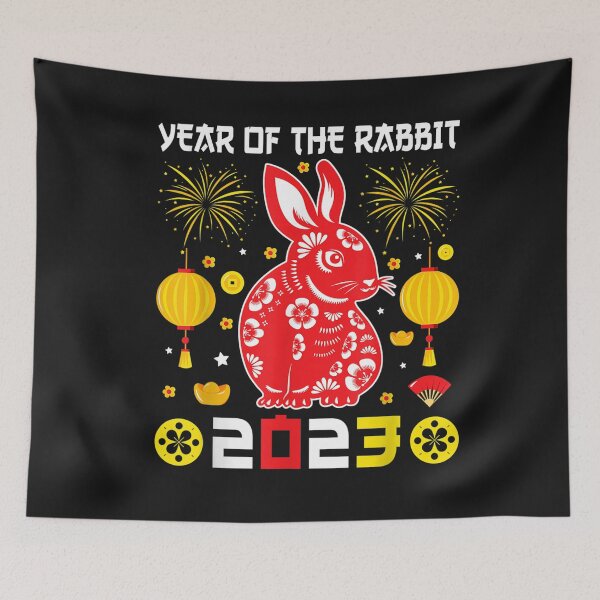 Item preview, Funny Chinese Zodiac Year Of The Rabbit 2023 Happy New Year T-Shirt designed and sold by Knight-Saverin.