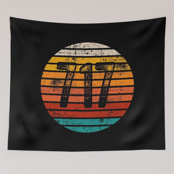 Item preview, Distressed Vintage Sunset 717 Area Code designed and sold by Gold Wings Tees.