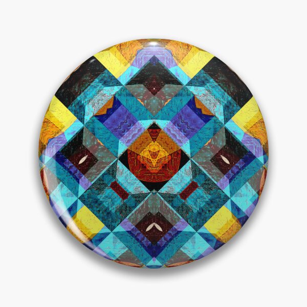 Item preview, POWERFUL LUMINOUS RADIAL COSMIC LABYRINTH PATCHWORK -  SPIRITUAL AWAKENING CUBIC GEOMETRIC ART PATTERN IN DEEP* designed and sold by Ralek.
