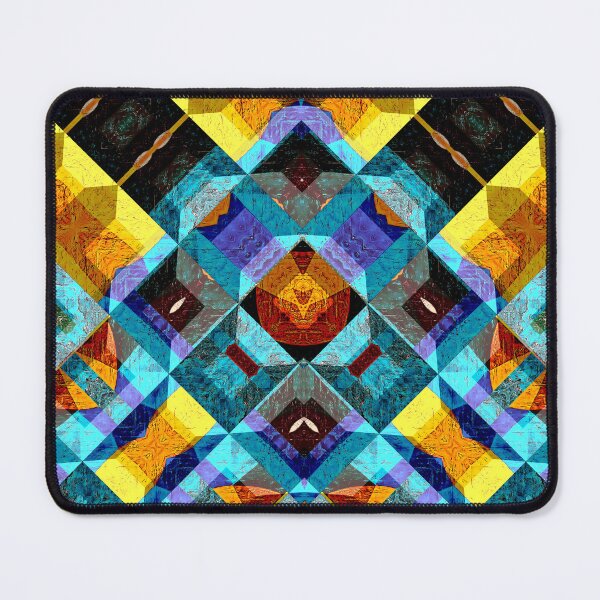 Item preview, POWERFUL LUMINOUS RADIAL COSMIC LABYRINTH PATCHWORK -  SPIRITUAL AWAKENING CUBIC GEOMETRIC ART PATTERN IN DEEP* designed and sold by Ralek.