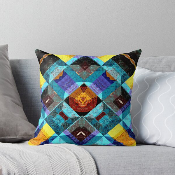Item preview, POWERFUL LUMINOUS RADIAL COSMIC LABYRINTH PATCHWORK -  SPIRITUAL AWAKENING CUBIC GEOMETRIC ART PATTERN IN DEEP* designed and sold by Ralek.