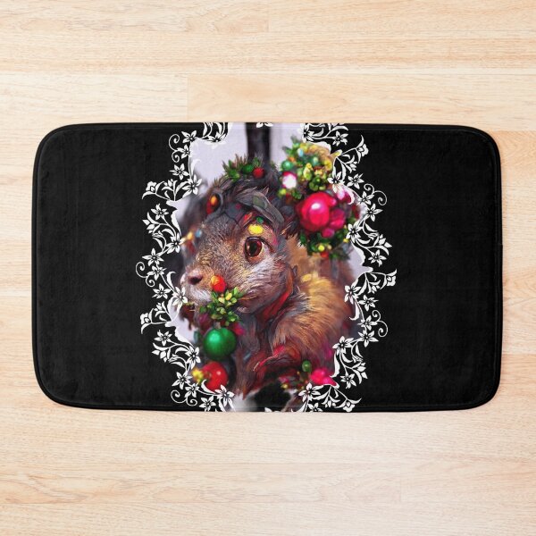 Item preview, Squirrel cute Face Mistletoe Decorative  designed and sold by zheworkstudio.
