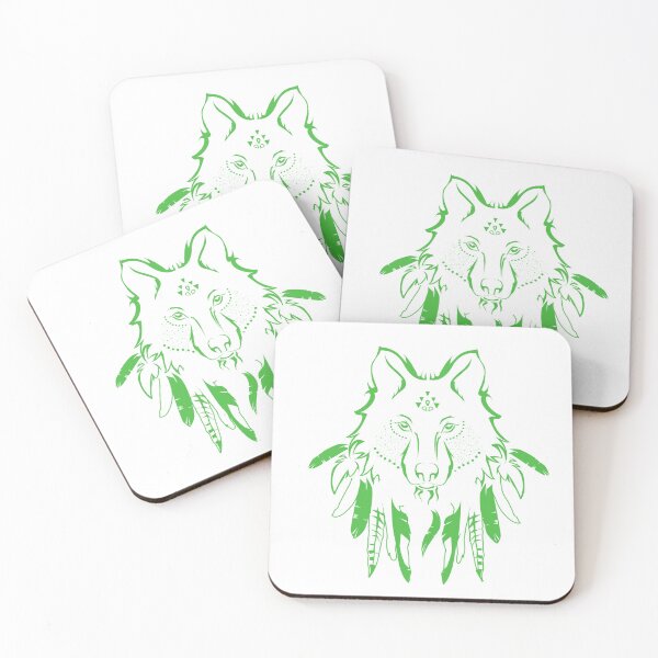 Item preview, Wolf Tribe Green designed and sold by Barnissim.