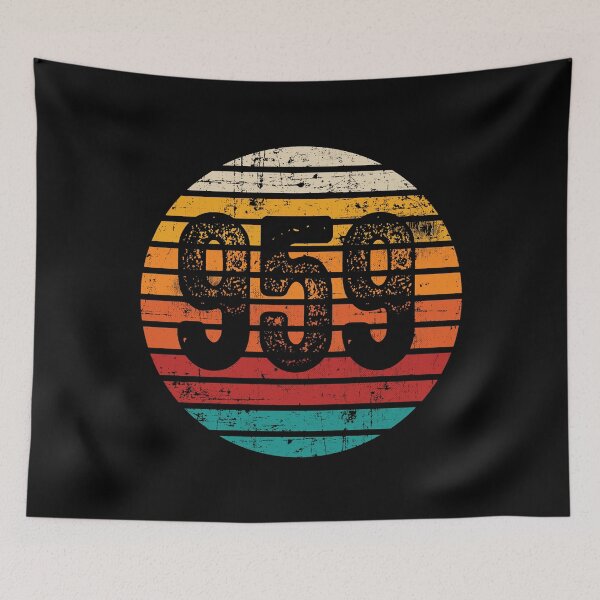 Item preview, Distressed Vintage Sunset 959 Area Code designed and sold by Gold Wings Tees.