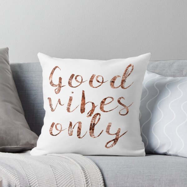 Item preview, Good vibes only rose gold foil designed and sold by peggieprints.