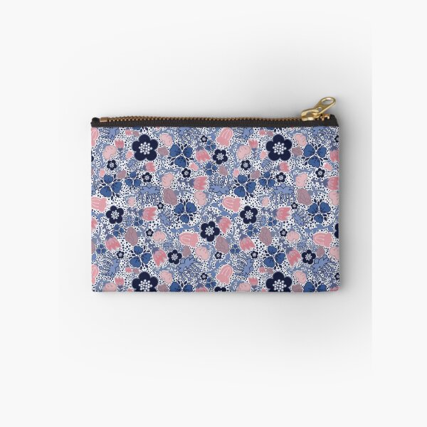 Item preview, Pinks and Blue Florals designed and sold by StudioCreatives Art.