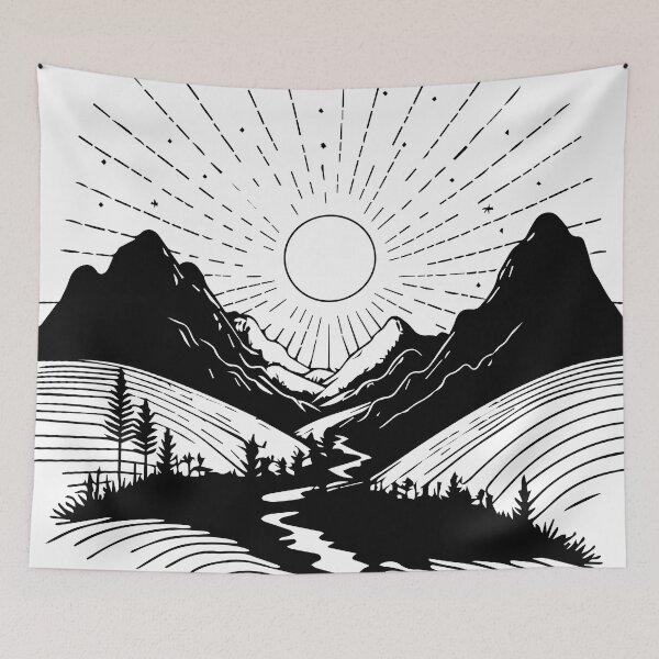 Item preview, landscape illustration designed and sold by DD215.