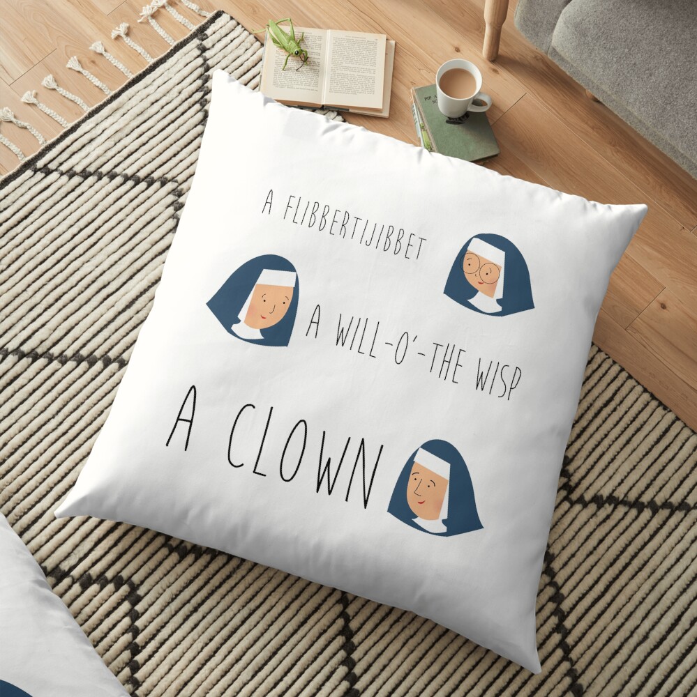 Sound of music nuns Floor Pillow