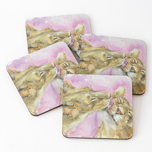 Item preview, A picture of tenderness and lions. beautiful predators. designed and sold by Elena Reutova.