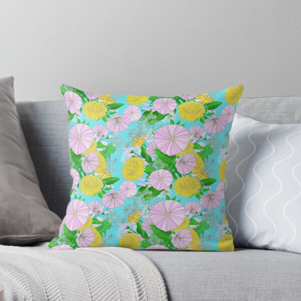 Item preview, Digital design Dandelions and bindweeds in summer meadow designed and sold by AmareteArt.