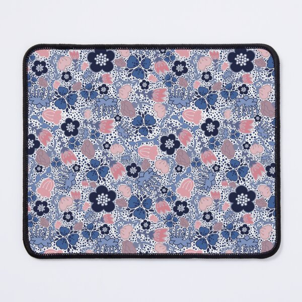 Item preview, Pinks and Blue Florals designed and sold by StudioCreatives Art.