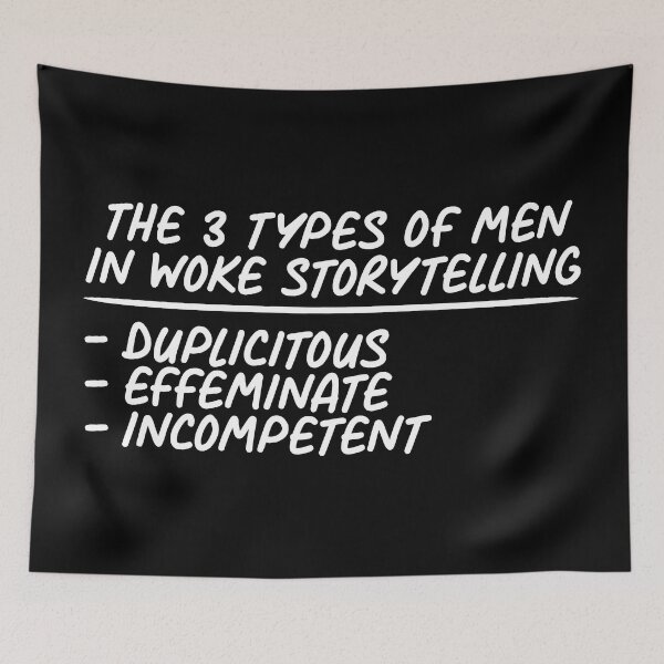 Item preview, The 3 Types of men in woke storytelling | Anti Woke Media designed and sold by ProdbyNiECO.