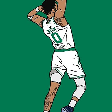 Jayson Tatum Pointing Up (White) Poster for Sale by RatTrapTees