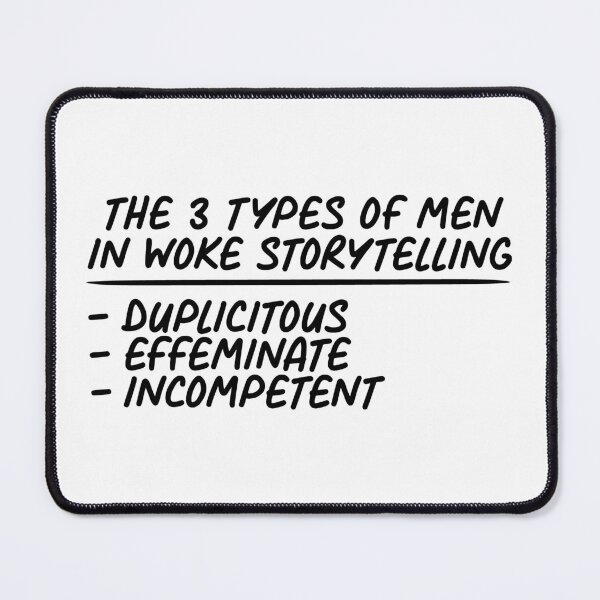 Item preview, The 3 Types of men in woke storytelling | Anti Woke Media designed and sold by ProdbyNiECO.