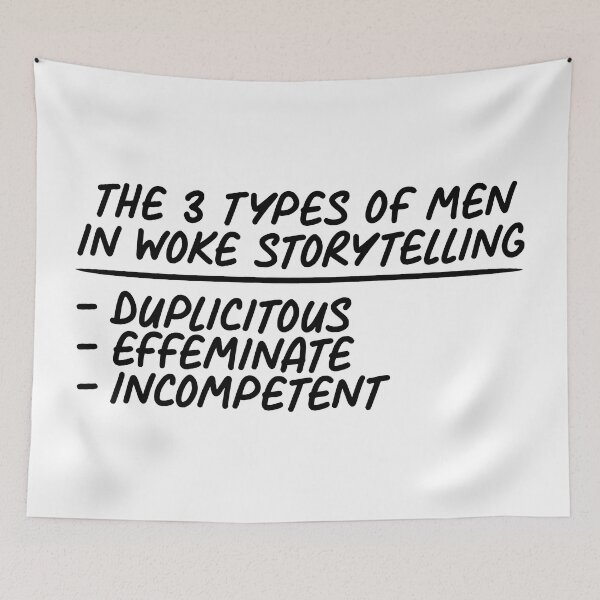 Item preview, The 3 Types of men in woke storytelling | Anti Woke Media designed and sold by ProdbyNiECO.