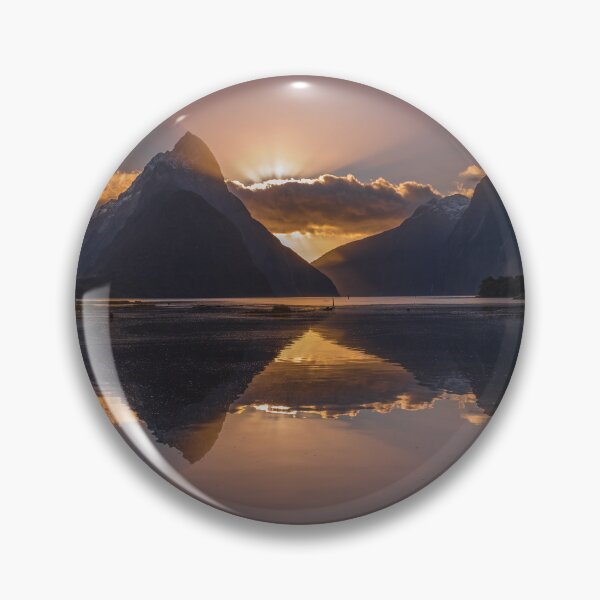 Item preview, Mitre Peak, Milford Sound - dark glow  sunset designed and sold by hwagemaker48.