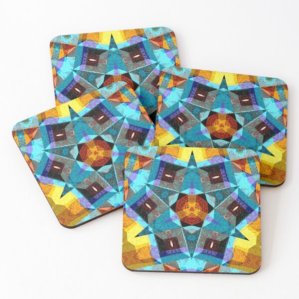 Item preview, POWERFUL LUMINOUS RADIAL COSMIC LABYRINTH PATCHWORK -  SPIRITUAL AWAKENING CUBIC GEOMETRIC ART PATTERN IN DEEP* designed and sold by Ralek.