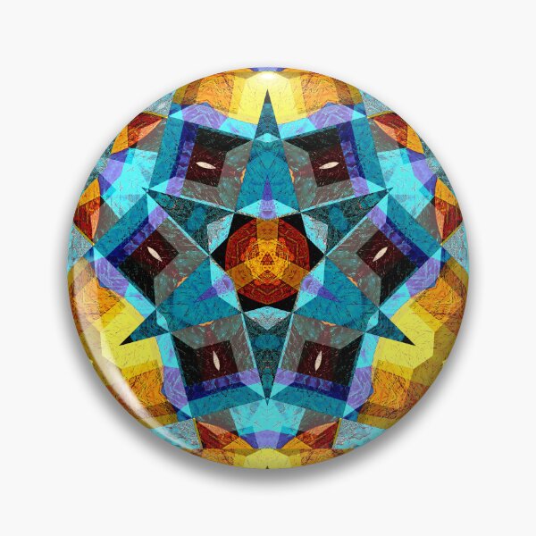 Item preview, POWERFUL LUMINOUS RADIAL COSMIC LABYRINTH PATCHWORK -  SPIRITUAL AWAKENING CUBIC GEOMETRIC ART PATTERN IN DEEP* designed and sold by Ralek.