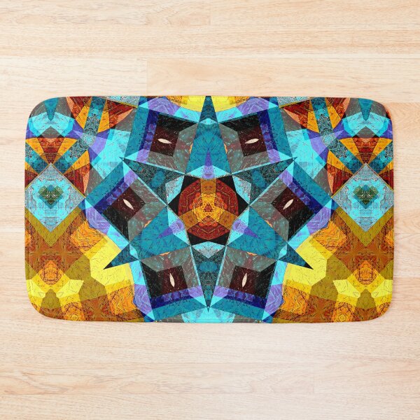 Item preview, POWERFUL LUMINOUS RADIAL COSMIC LABYRINTH PATCHWORK -  SPIRITUAL AWAKENING CUBIC GEOMETRIC ART PATTERN IN DEEP* designed and sold by Ralek.