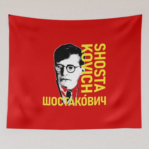 Item preview, Dimitri Shostakovich nombre amarillo/red designed and sold by Burruchet.