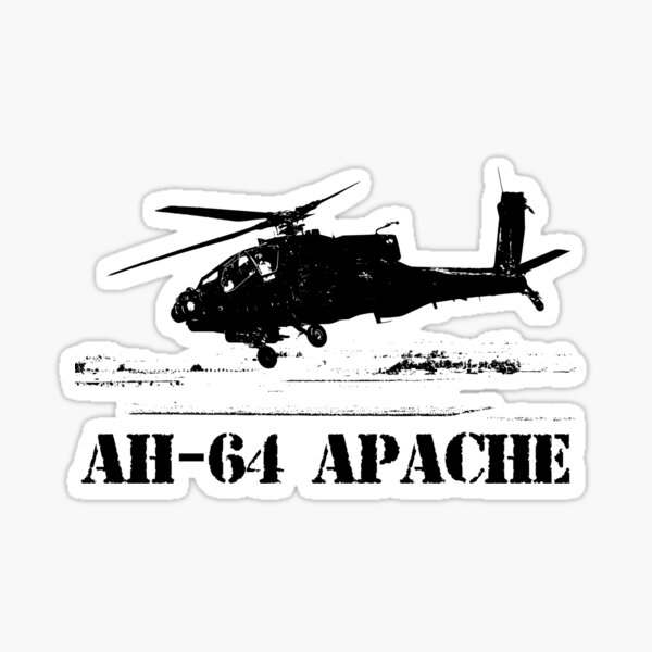 Vista previa del artículo con la obra «AH64 helicóptero Apache», diseñado y vendido por bumblethebee.
