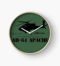 AH64 Apache helicopter Clock