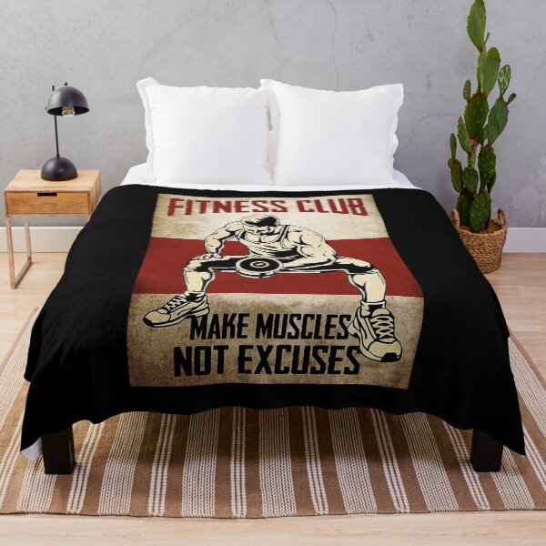Item preview, Fitness Club make muscles not excuses designed and sold by ALISONABBOTTAU.
