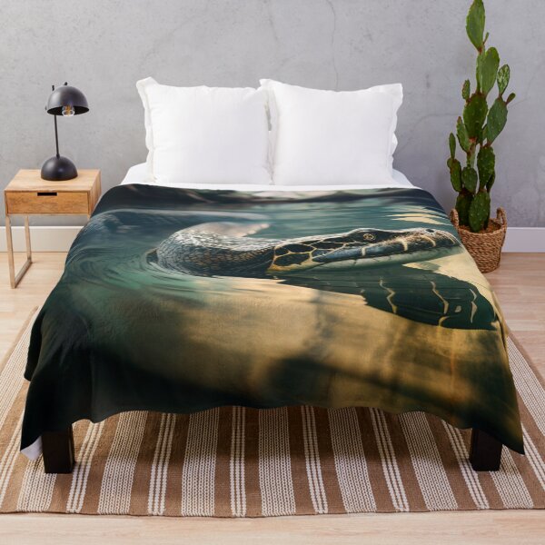 Item preview, Swimming anaconda in the jungle designed and sold by RK - Shop.
