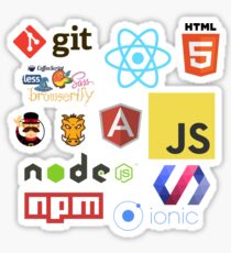 Pegatina Etiquetas engomadas de Javascript, tazas, camisetas y cajas del teléfono