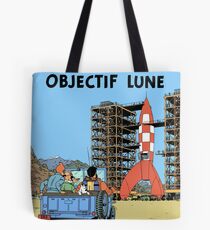 Tintin Objectif Lune Poster Tote Bag