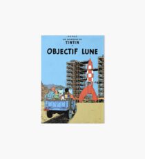 Tintin Objectif Lune Poster Art Board