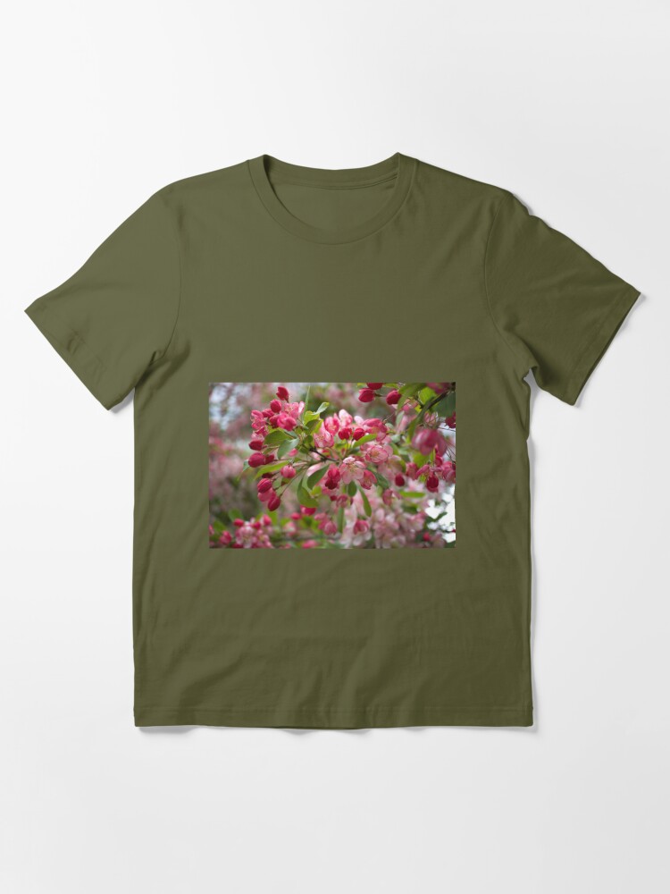 Botanical Women's Apple Blossom All-Over Print Women's Athletic T-shirt