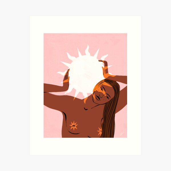Porte le soleil (orange) Impression artistique