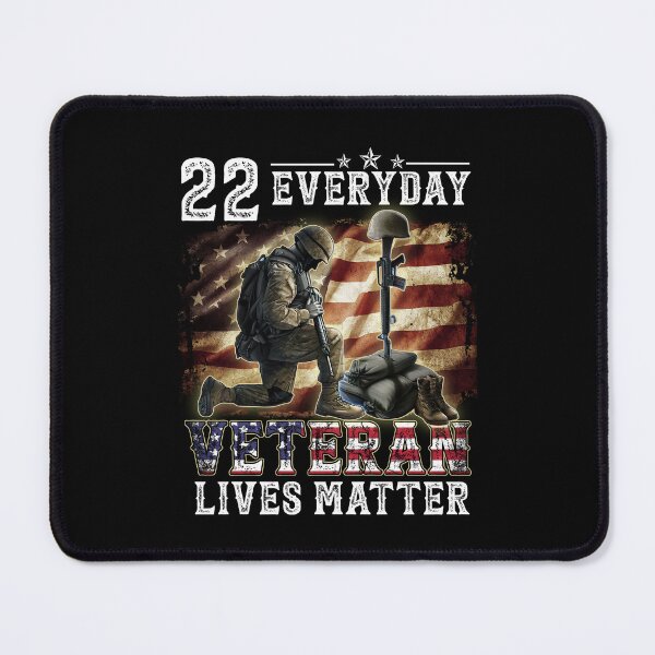 Item preview, 22 EVERY DAY Veteran Lives Matter Military Suicide Awareness designed and sold by DosuIsora.