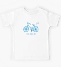 Hipster bicycle - blue Kids Tee